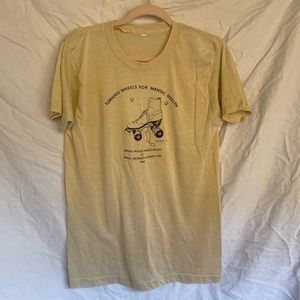 Vintage 80s T-shirt with roller skates